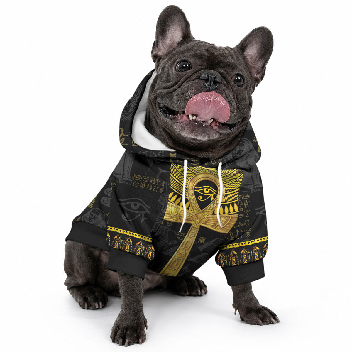 The Ankh Egyptian Hieroglyphs Pet Hoodie