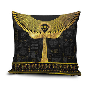 The Ankh Egyptian Hieroglyphs Pillow Cover