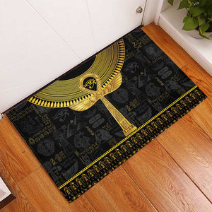 The Ankh Egyptian Hieroglyphs Rubber Doormat