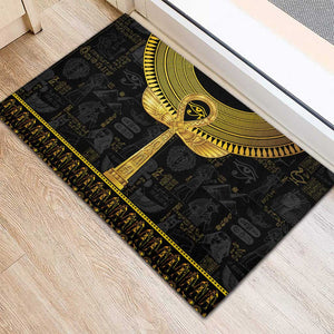 The Ankh Egyptian Hieroglyphs Rubber Doormat