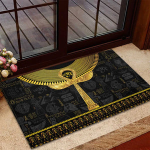 The Ankh Egyptian Hieroglyphs Rubber Doormat