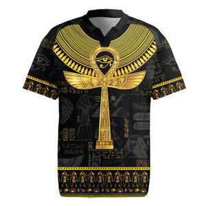 The Ankh Egyptian Hieroglyphs Rugby Jersey