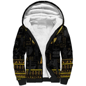 The Ankh Egyptian Hieroglyphs Sherpa Hoodie