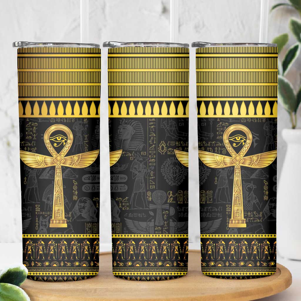 The Ankh Egyptian Hieroglyphs Skinny Tumbler