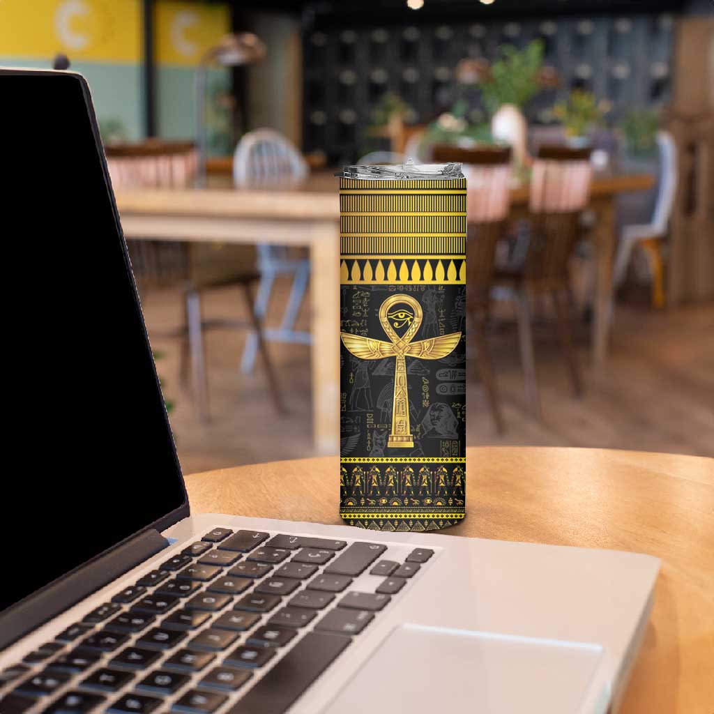 The Ankh Egyptian Hieroglyphs Skinny Tumbler