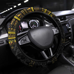 The Ankh Egyptian Hieroglyphs Steering Wheel Cover