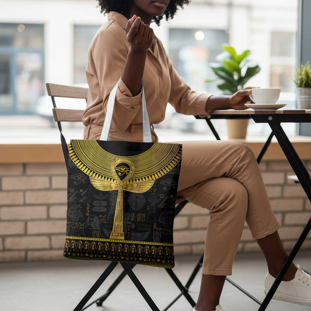 The Ankh Egyptian Hieroglyphs Tote Bag