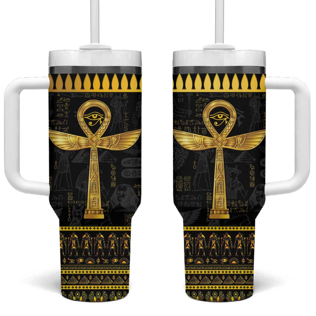 The Ankh Egyptian Hieroglyphs Tumbler With Handle