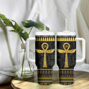 The Ankh Egyptian Hieroglyphs Tumbler With Handle