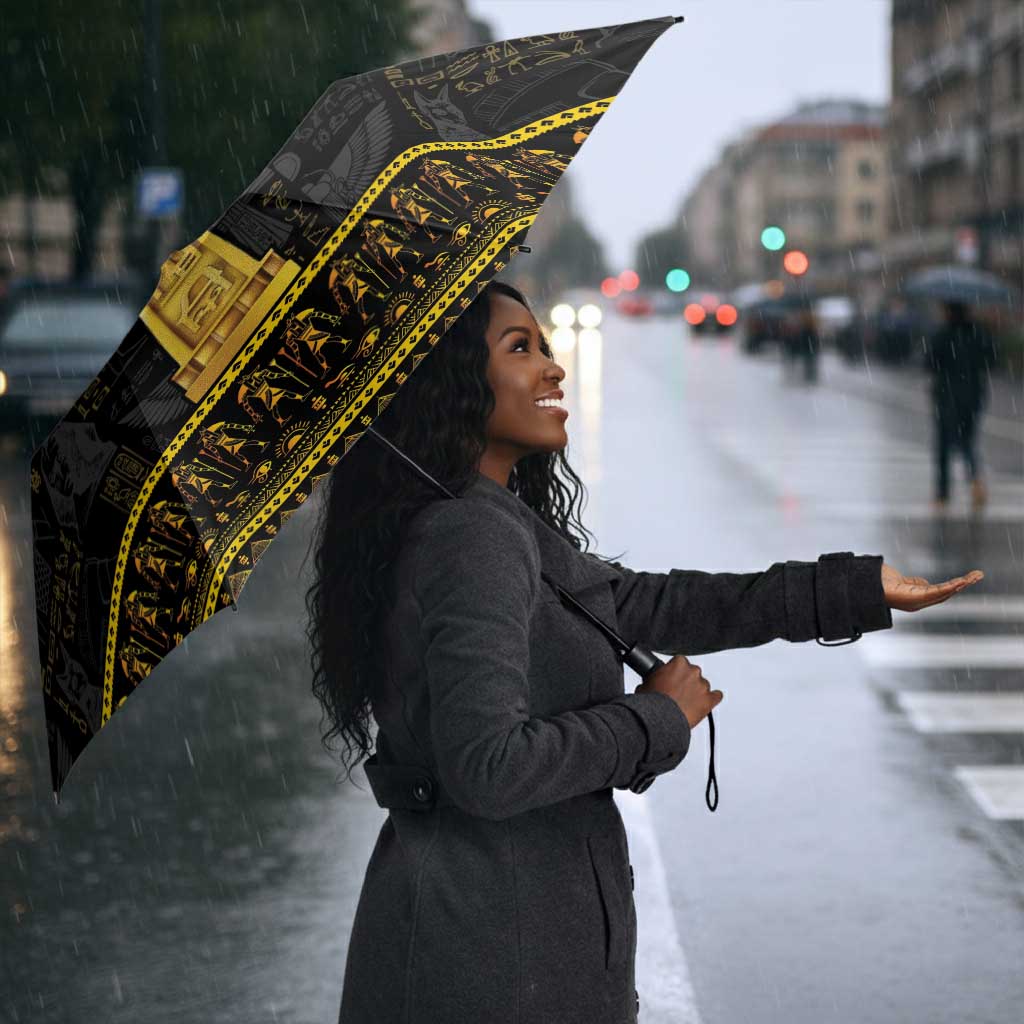 The Ankh Egyptian Hieroglyphs Umbrella