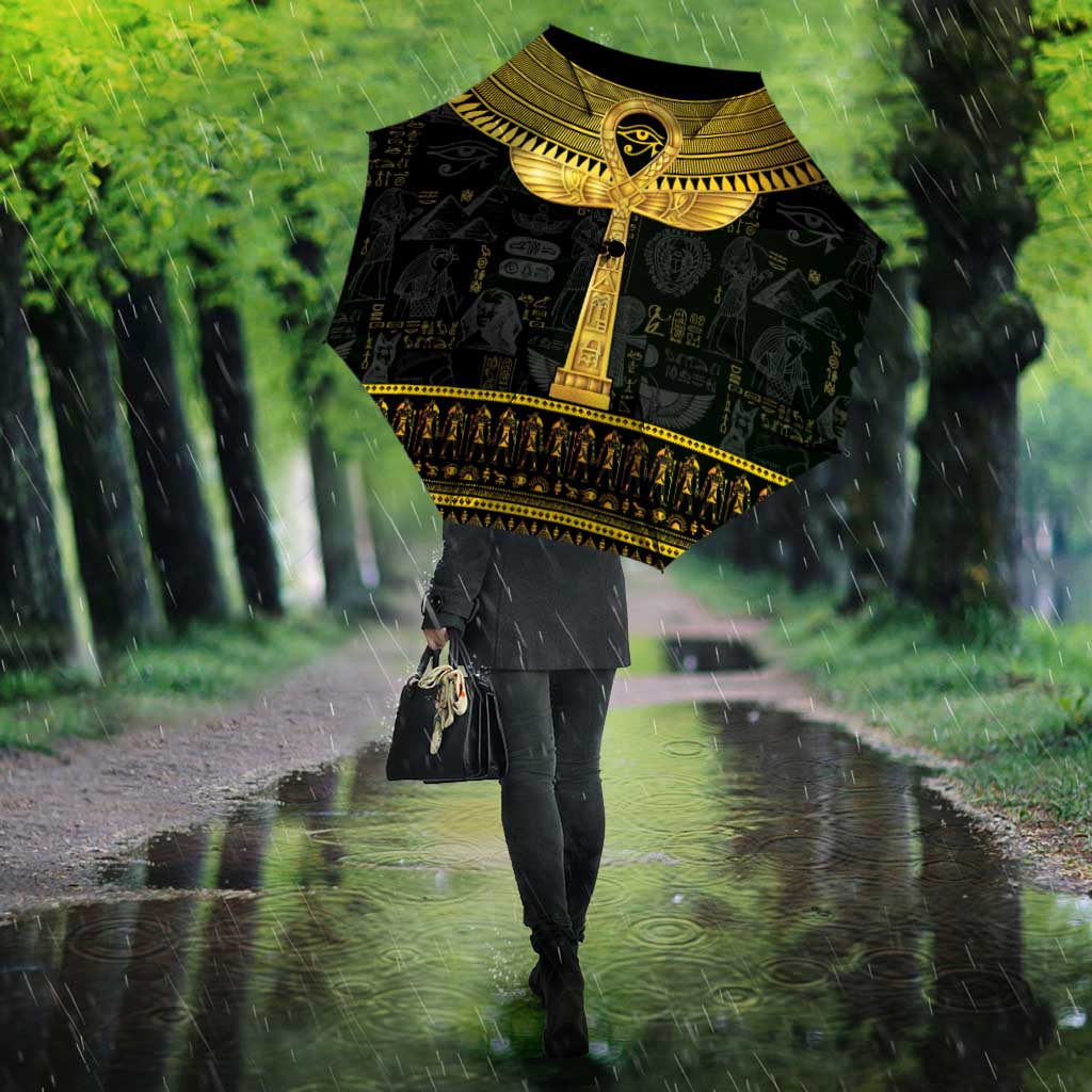 The Ankh Egyptian Hieroglyphs Umbrella