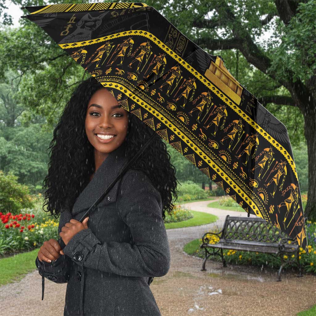The Ankh Egyptian Hieroglyphs Umbrella