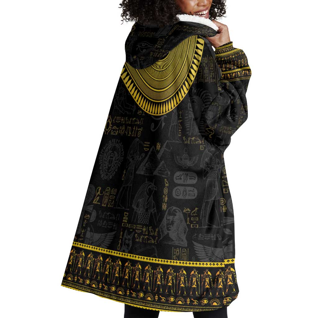 The Ankh Egyptian Hieroglyphs Wearable Blanket Hoodie