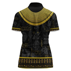 The Ankh Egyptian Hieroglyphs Women Polo Shirt