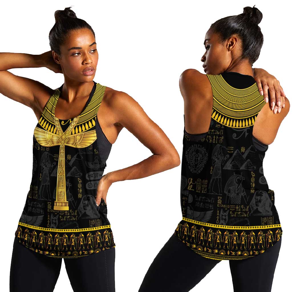 The Ankh Egyptian Hieroglyphs Women Racerback Tank