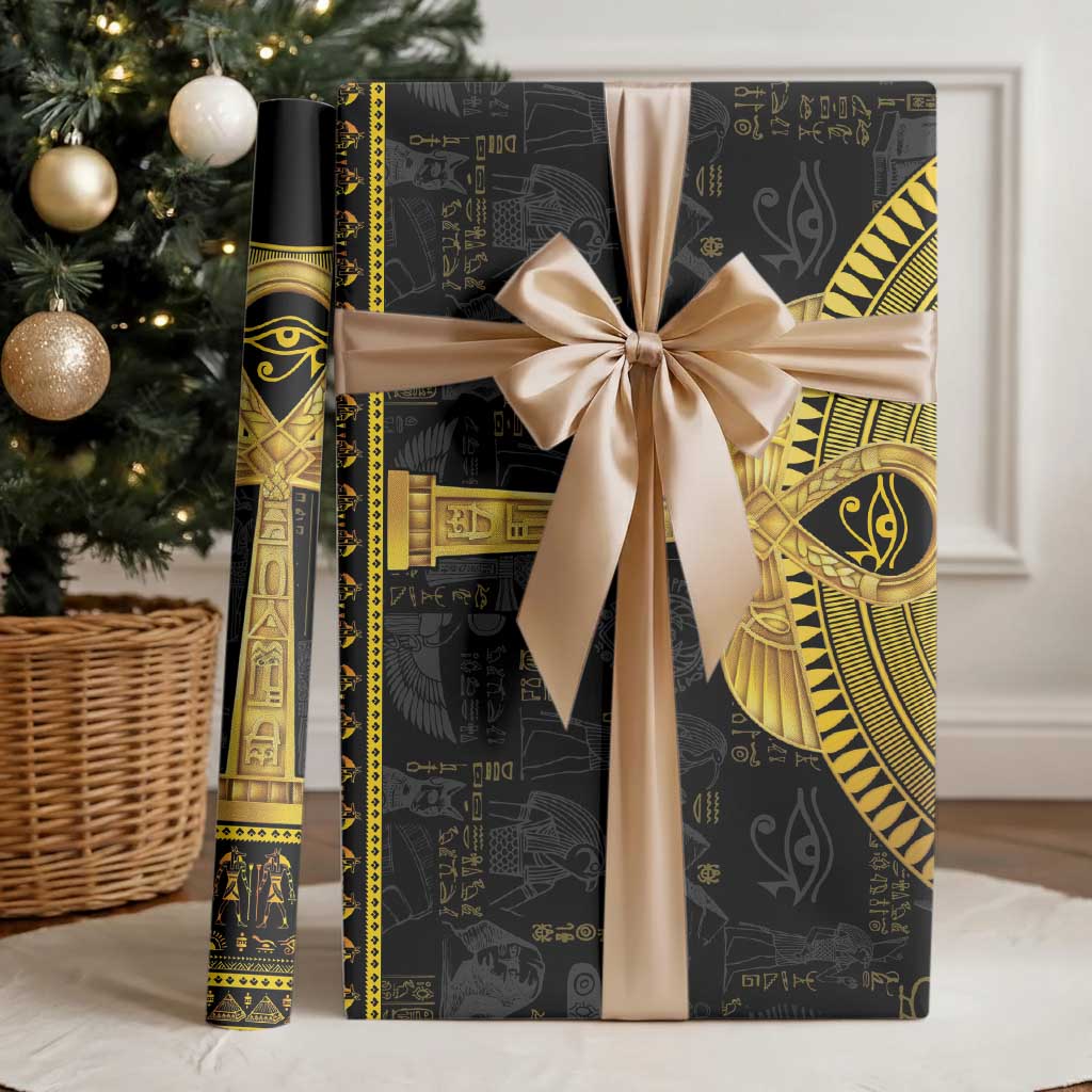 The Ankh Egyptian Hieroglyphs Wrapping Paper - African Pride