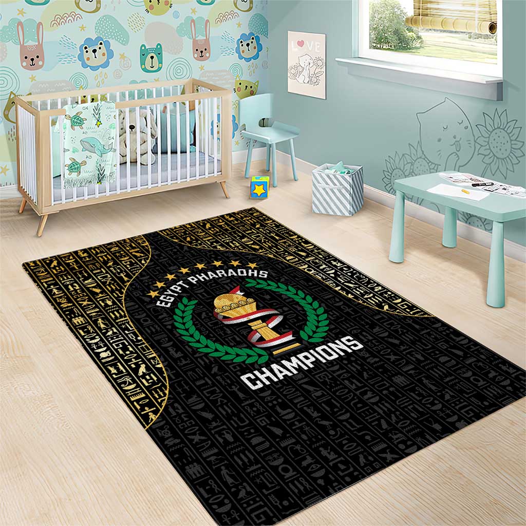 Egypt Pharaohs Area Rug African Football Champions 2025