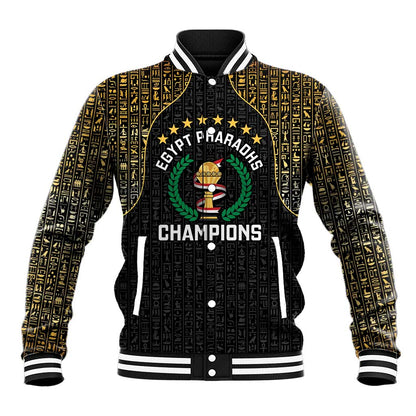 Custom Egypt Pharaohs Baseball Jacket African Football Champions 2025
