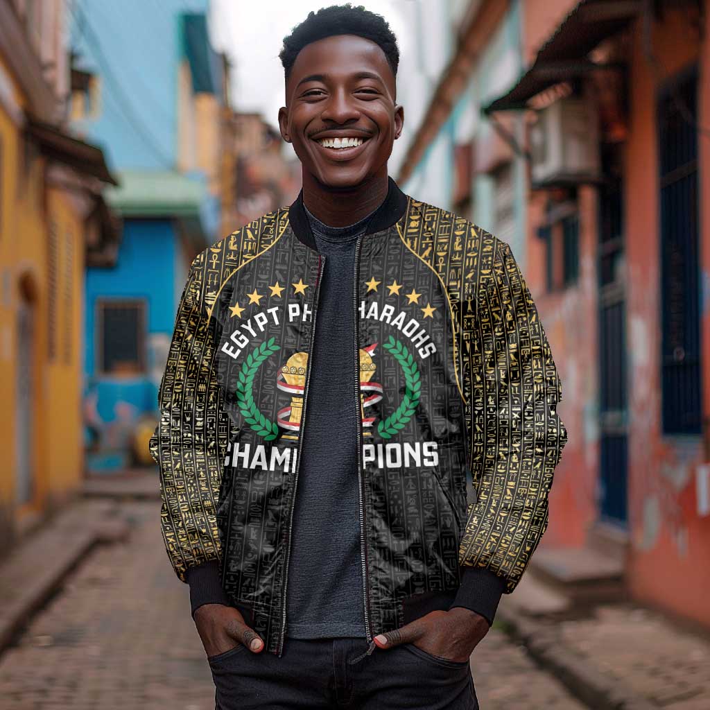Custom Egypt Pharaohs Bomber Jacket African Football Champions 2025