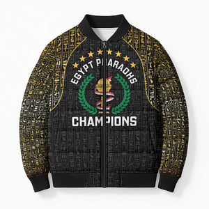 Custom Egypt Pharaohs Bomber Puffer Jacket African Football Champions 2025