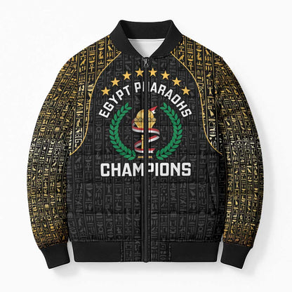 Custom Egypt Pharaohs Bomber Puffer Jacket African Football Champions 2025