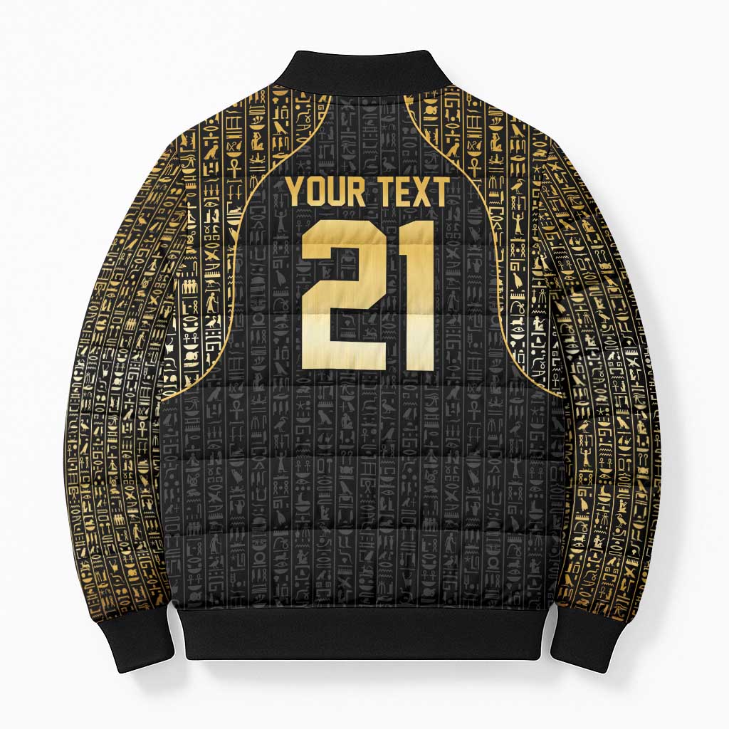 Custom Egypt Pharaohs Bomber Puffer Jacket African Football Champions 2025