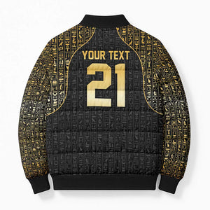 Custom Egypt Pharaohs Bomber Puffer Jacket African Football Champions 2025
