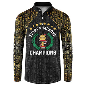 Custom Egypt Pharaohs Button Sweatshirt African Football Champions 2025