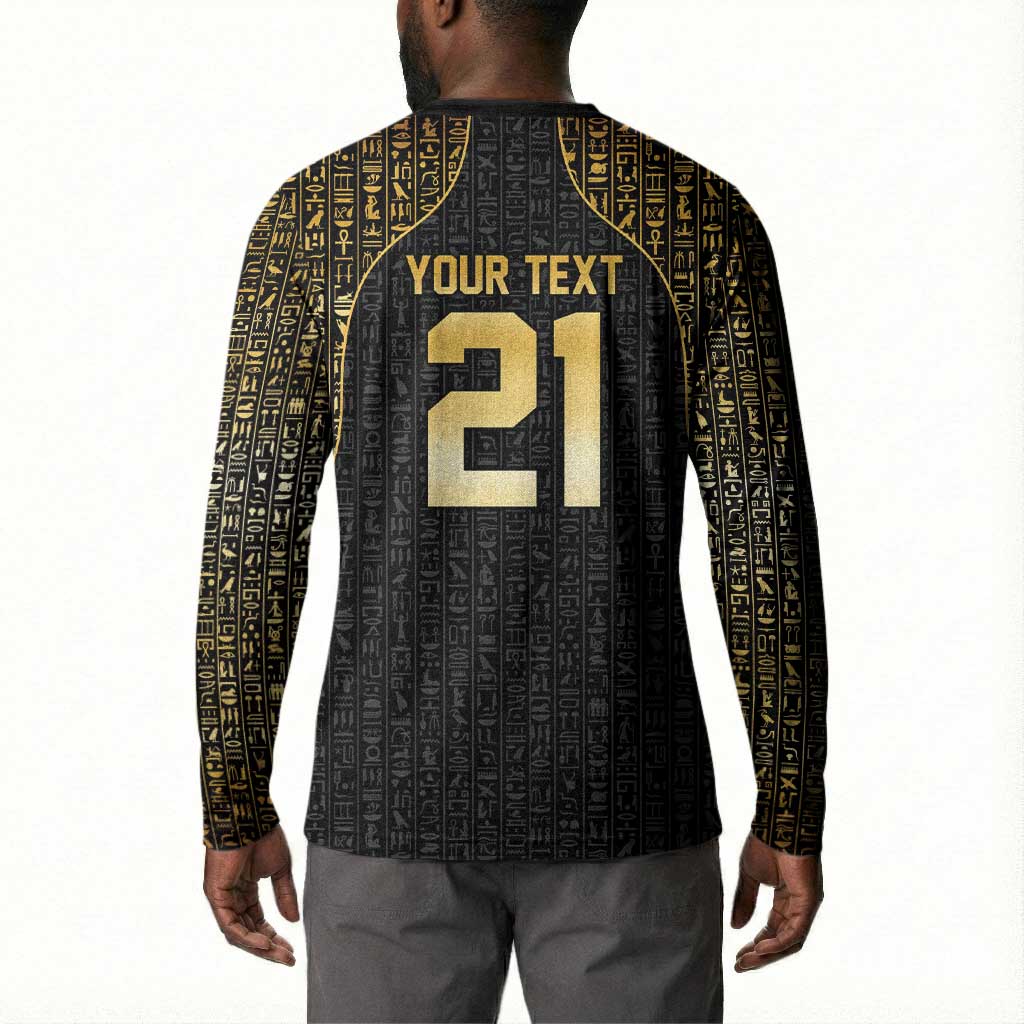 Custom Egypt Pharaohs Button Sweatshirt African Football Champions 2025
