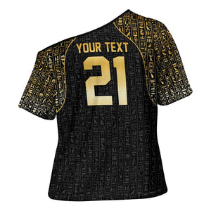 Custom Egypt Pharaohs Cross Shoulder Shirt African Football Champions 2025