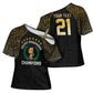 Custom Egypt Pharaohs Cross Shoulder Shirt African Football Champions 2025