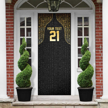Custom Egypt Pharaohs Door Cover African Football Champions 2025