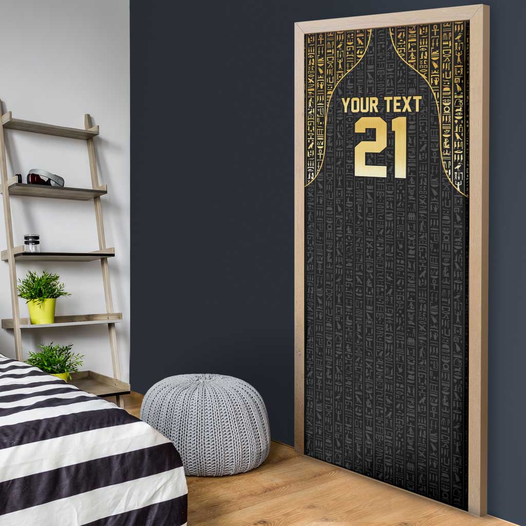 Custom Egypt Pharaohs Door Cover African Football Champions 2025