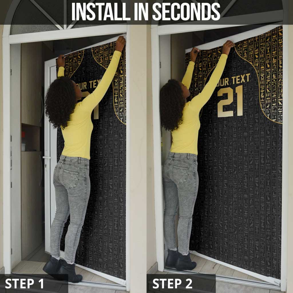 Custom Egypt Pharaohs Door Cover African Football Champions 2025