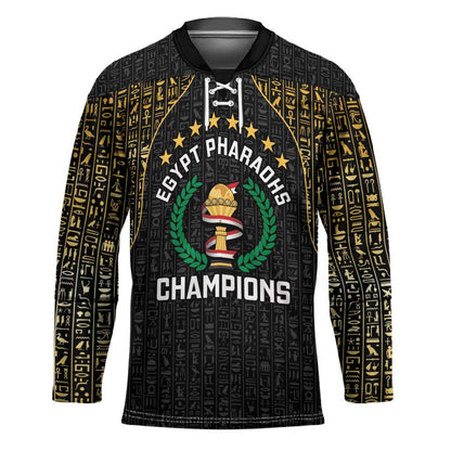Custom Egypt Pharaohs Hockey Jersey African Football Champions 2025