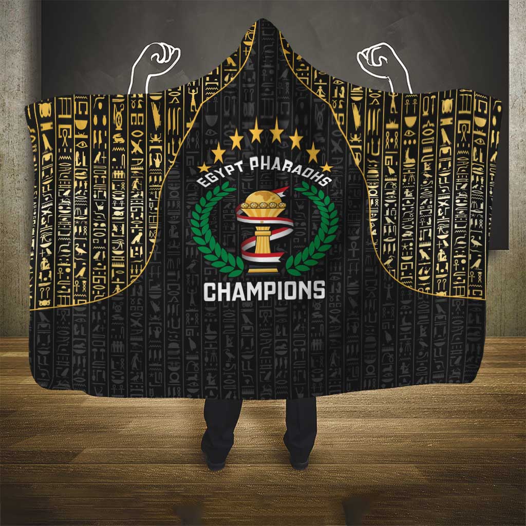 Egypt Pharaohs Hooded Blanket African Football Champions 2025