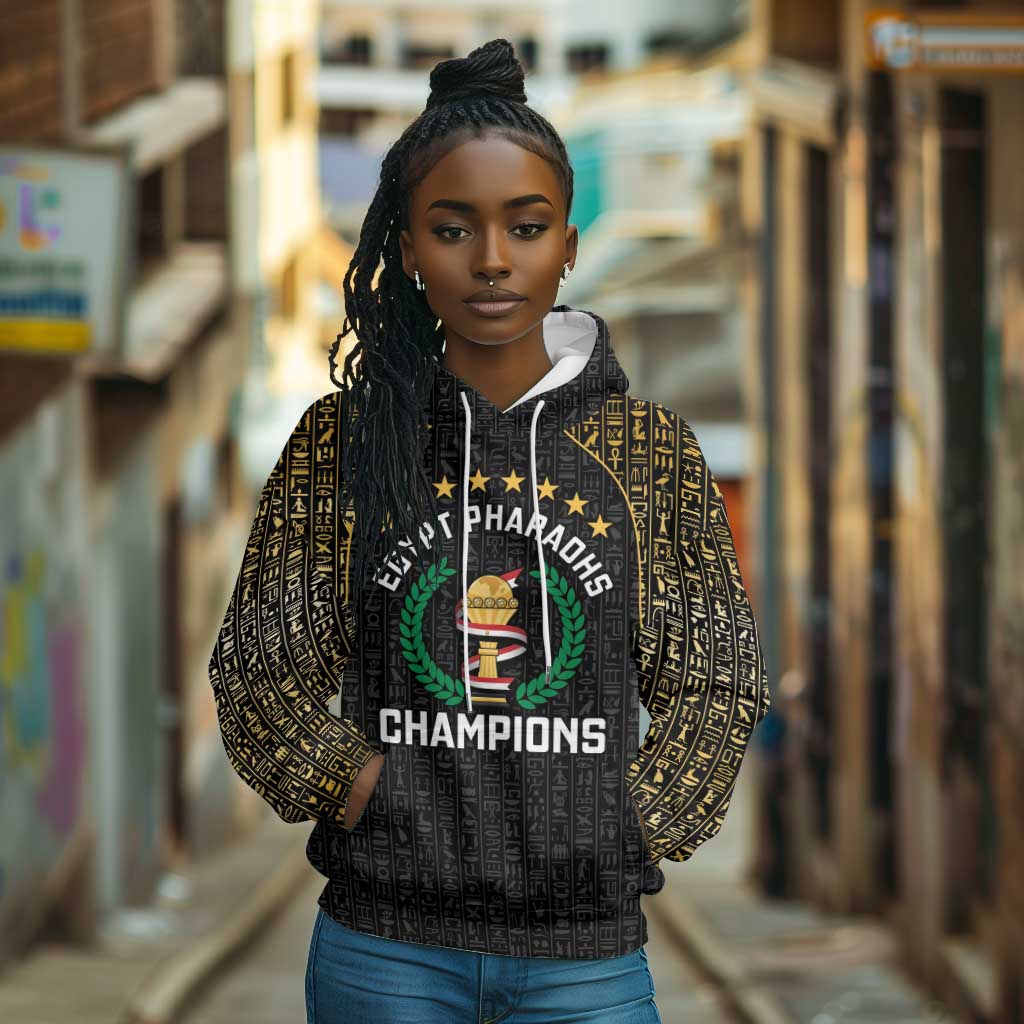 Custom Egypt Pharaohs Hoodie African Football Champions 2025