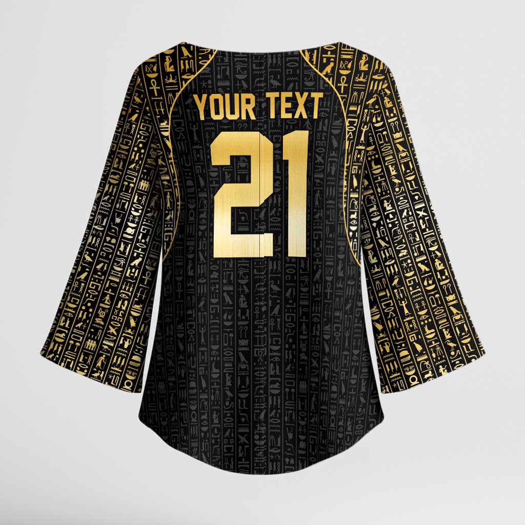 Custom Egypt Pharaohs Kimono Sleeve Blouse African Football Champions 2025