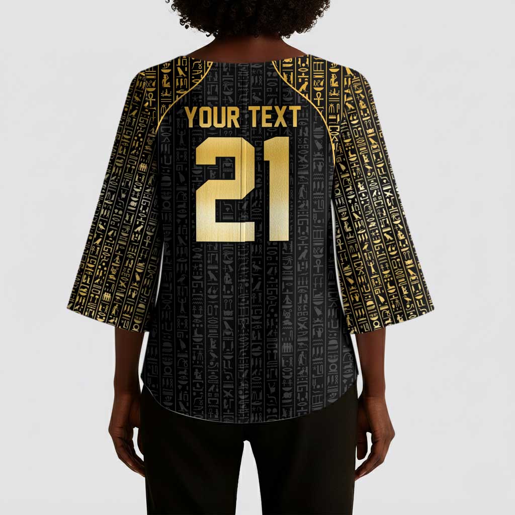 Custom Egypt Pharaohs Kimono Sleeve Blouse African Football Champions 2025