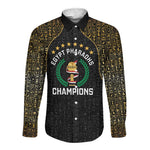 Custom Egypt Pharaohs Long Sleeve Button Shirt African Football Champions 2025
