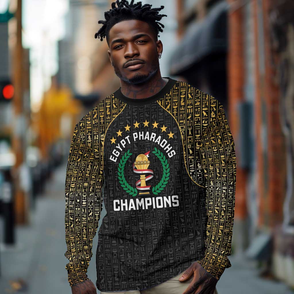 Custom Egypt Pharaohs Long Sleeve Shirt African Football Champions 2025