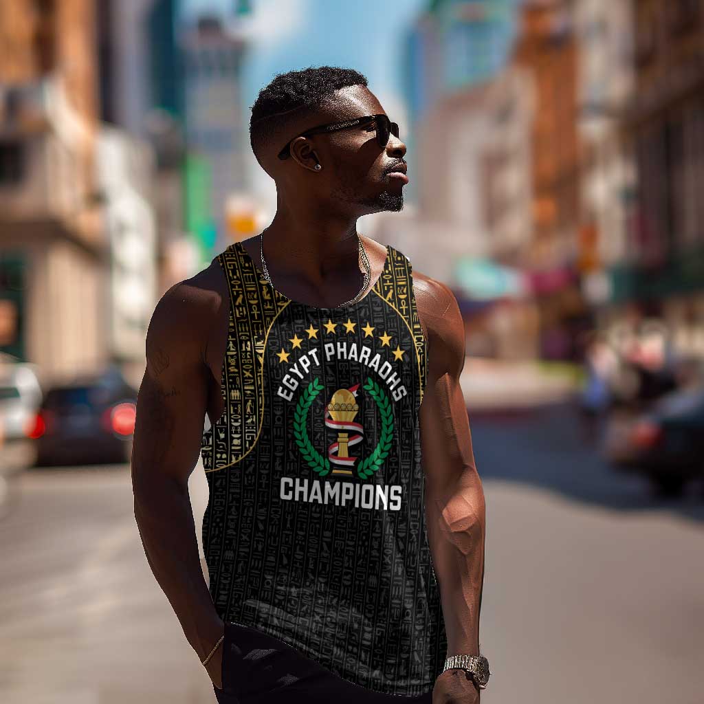Custom Egypt Pharaohs Men Tank Top African Football Champions 2025