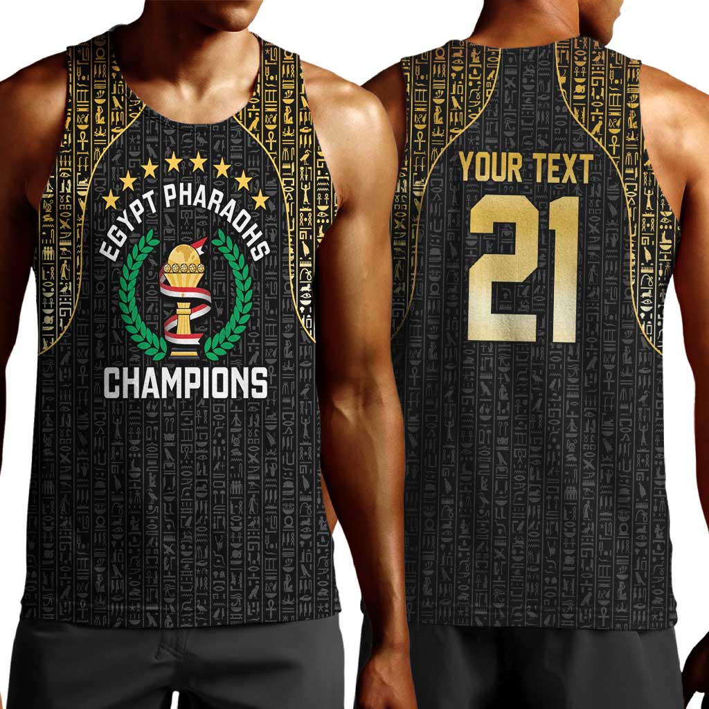 Custom Egypt Pharaohs Men Tank Top African Football Champions 2025