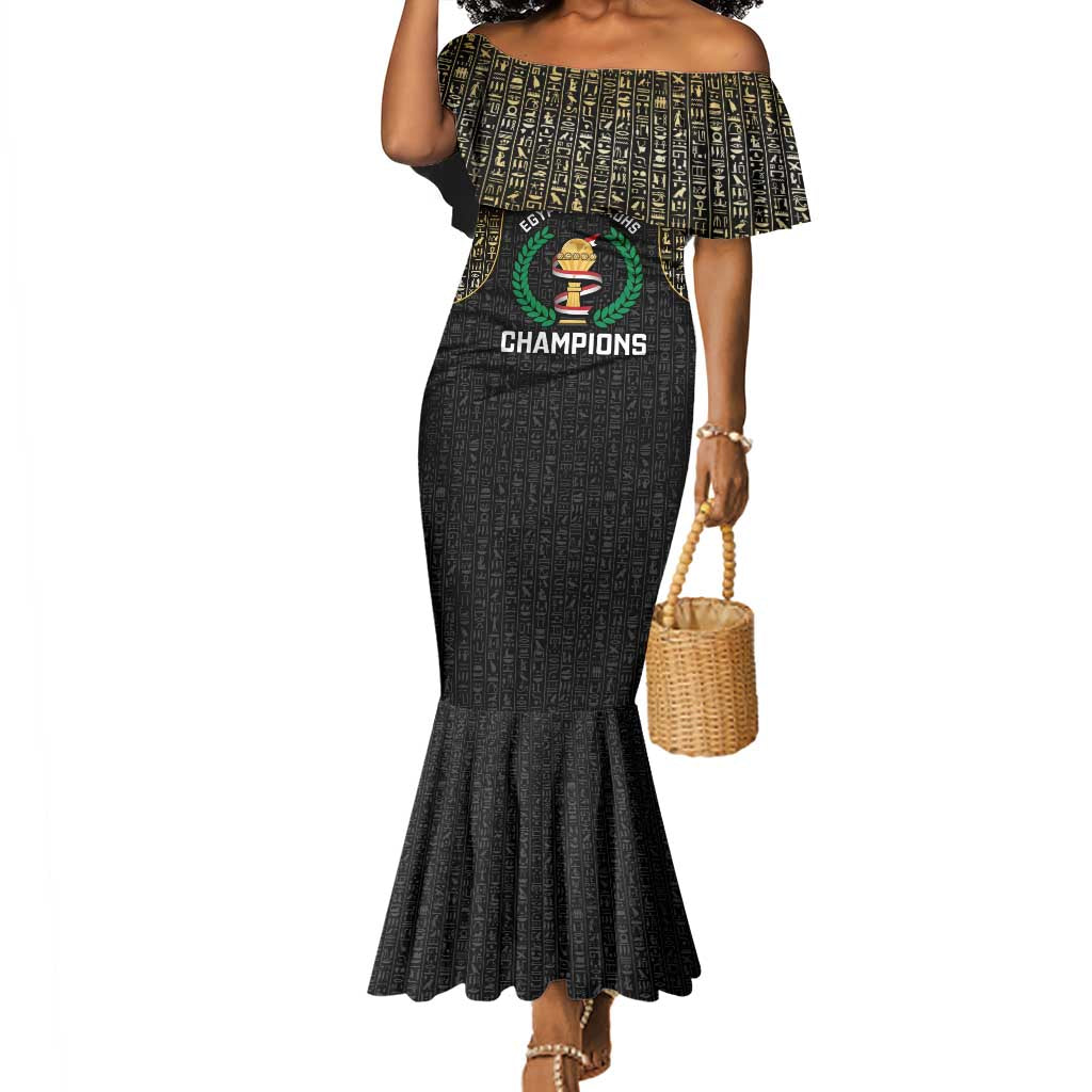 Custom Egypt Pharaohs Mermaid Dress African Football Champions 2025