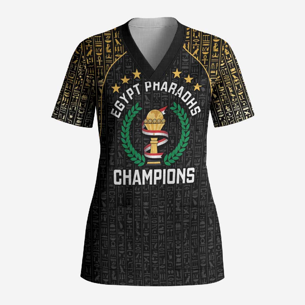 Custom Egypt Pharaohs Scrub Top African Football Champions 2025