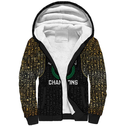 Custom Egypt Pharaohs Sherpa Hoodie African Football Champions 2025