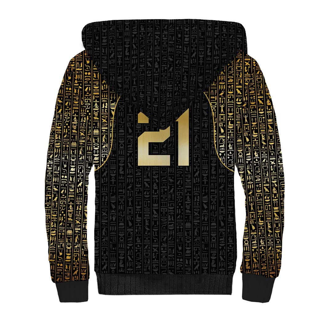 Custom Egypt Pharaohs Sherpa Hoodie African Football Champions 2025