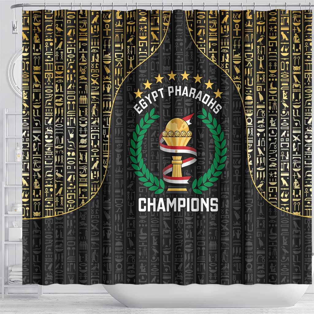 Egypt Pharaohs Shower Curtain African Football Champions 2025