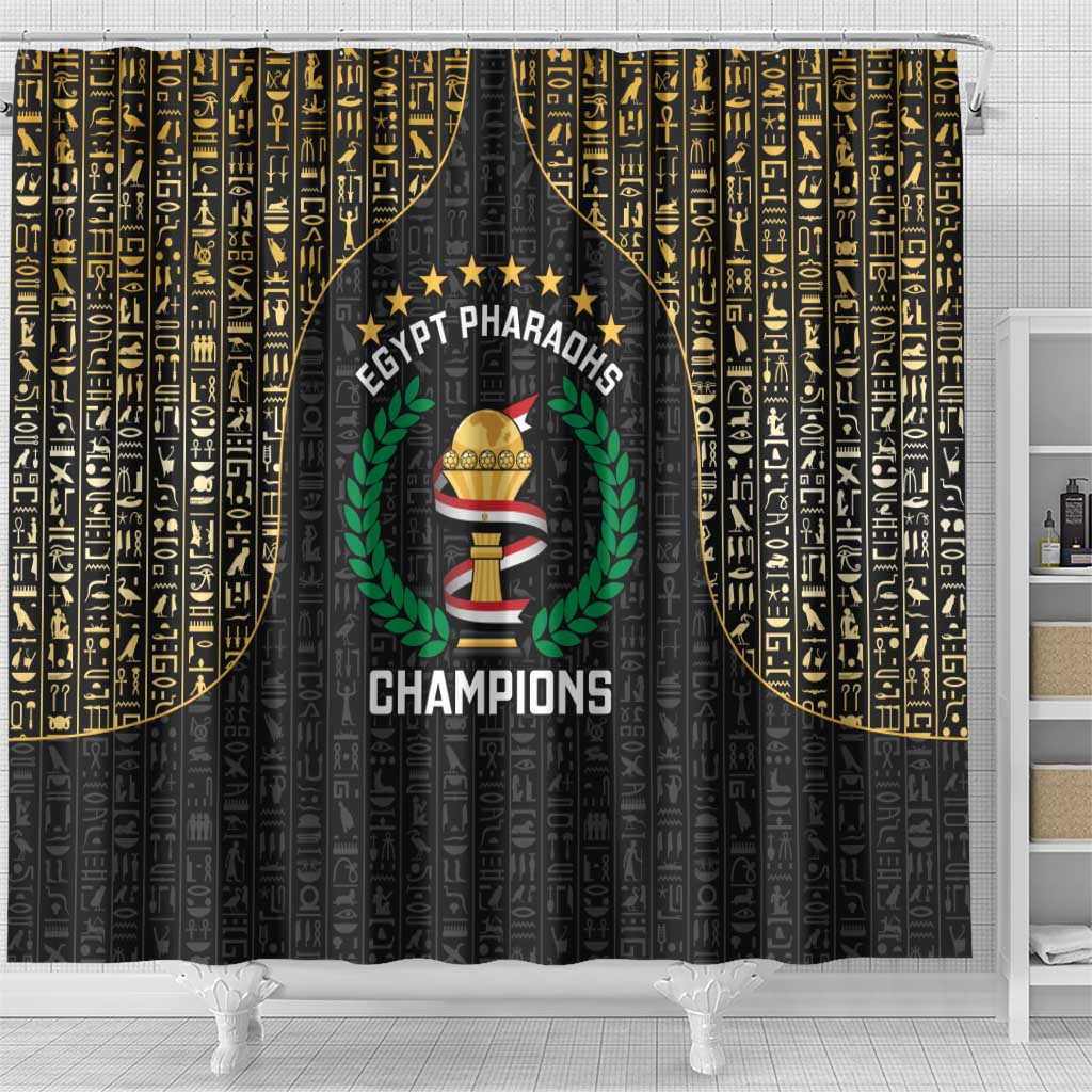 Egypt Pharaohs Shower Curtain African Football Champions 2025