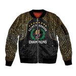 Custom Egypt Pharaohs Sleeve Zip Bomber Jacket African Football Champions 2025